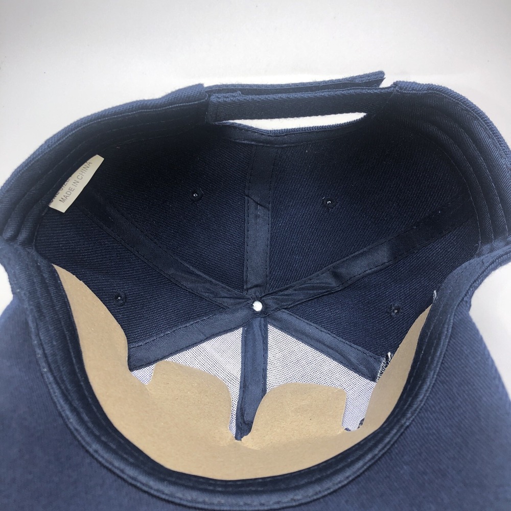 Baseball Cap Embroidered Marijuana Green Leaf Weed Pot Adjustable Blue Hat - Picture 6 of 7